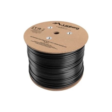 Lanberg Cable LAN SFTP cat.7 305m wire outdoor CU FLUKE PASSED black