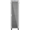 Lanberg 19-inch 42U floor-standing rack cabinet, 600x1000, glass door, LCD (flat-pack), grey