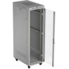 Lanberg 19-inch 42U floor-standing rack cabinet, 600x1000, glass door, LCD (flat-pack), grey