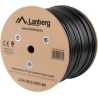Lanberg Cable LAN FTP CAT-6 305M wire outdoor gel cu fluke, black