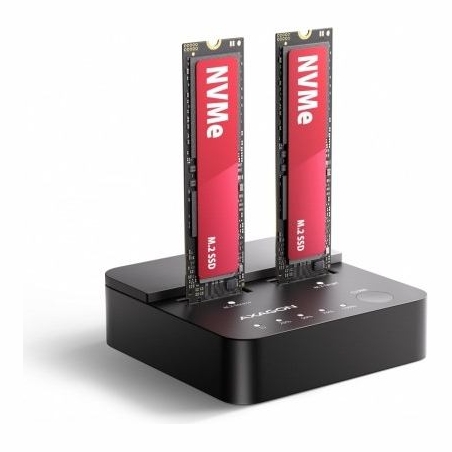 Axagon ADSA-M2C22L USBC 2xNVMe M.2 20Gbps dock station