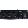 Logitech MK120 Corded Combo - BLACK - USB - US INT'L