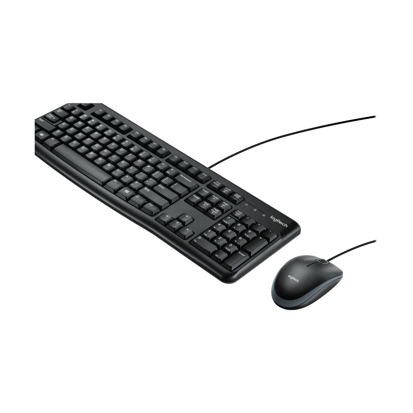 Logitech MK120 Corded Combo - BLACK - USB - US INT'L