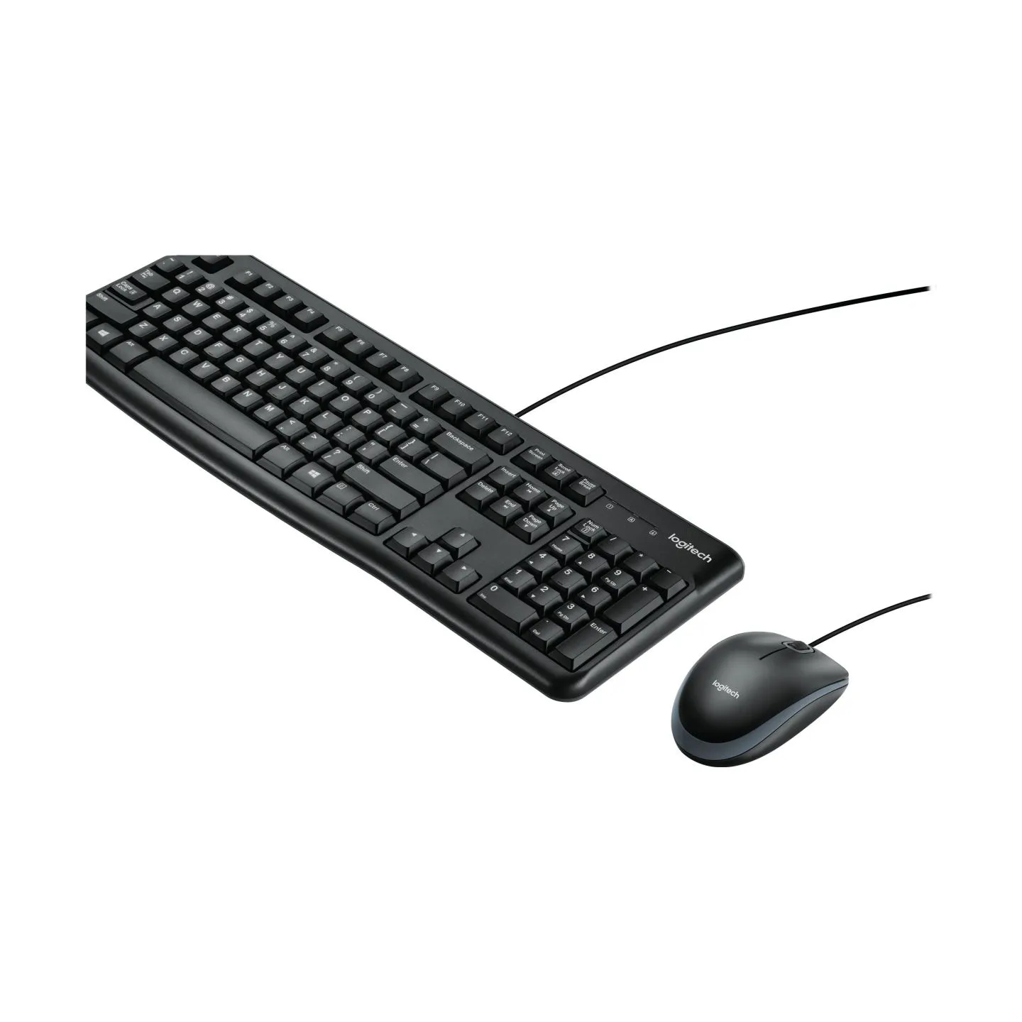 Logitech MK120 Corded Combo - BLACK - USB - US INT'L