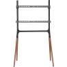 Logilink TV stand 49-70 inches with walnut wooden legs