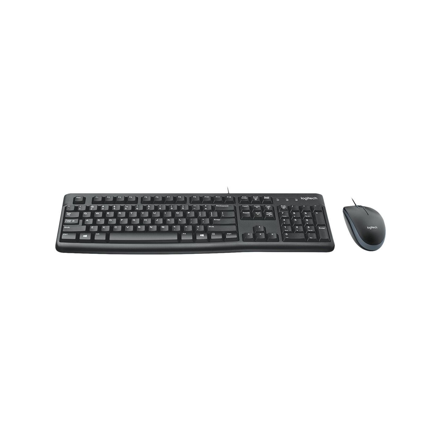 Logitech MK120 Corded Combo - BLACK - USB - US INT'L