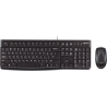 Logitech MK120 Corded Combo - BLACK - USB - US INT'L