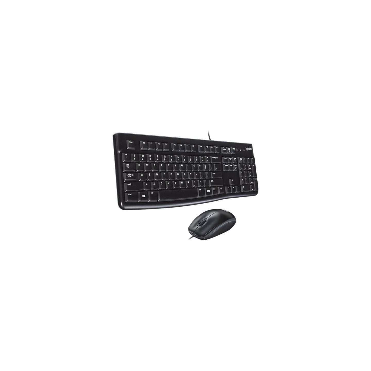 Logitech MK120 Corded Combo - BLACK - USB - US INT'L