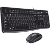Logitech MK120 Corded Combo - BLACK - USB - US INT'L