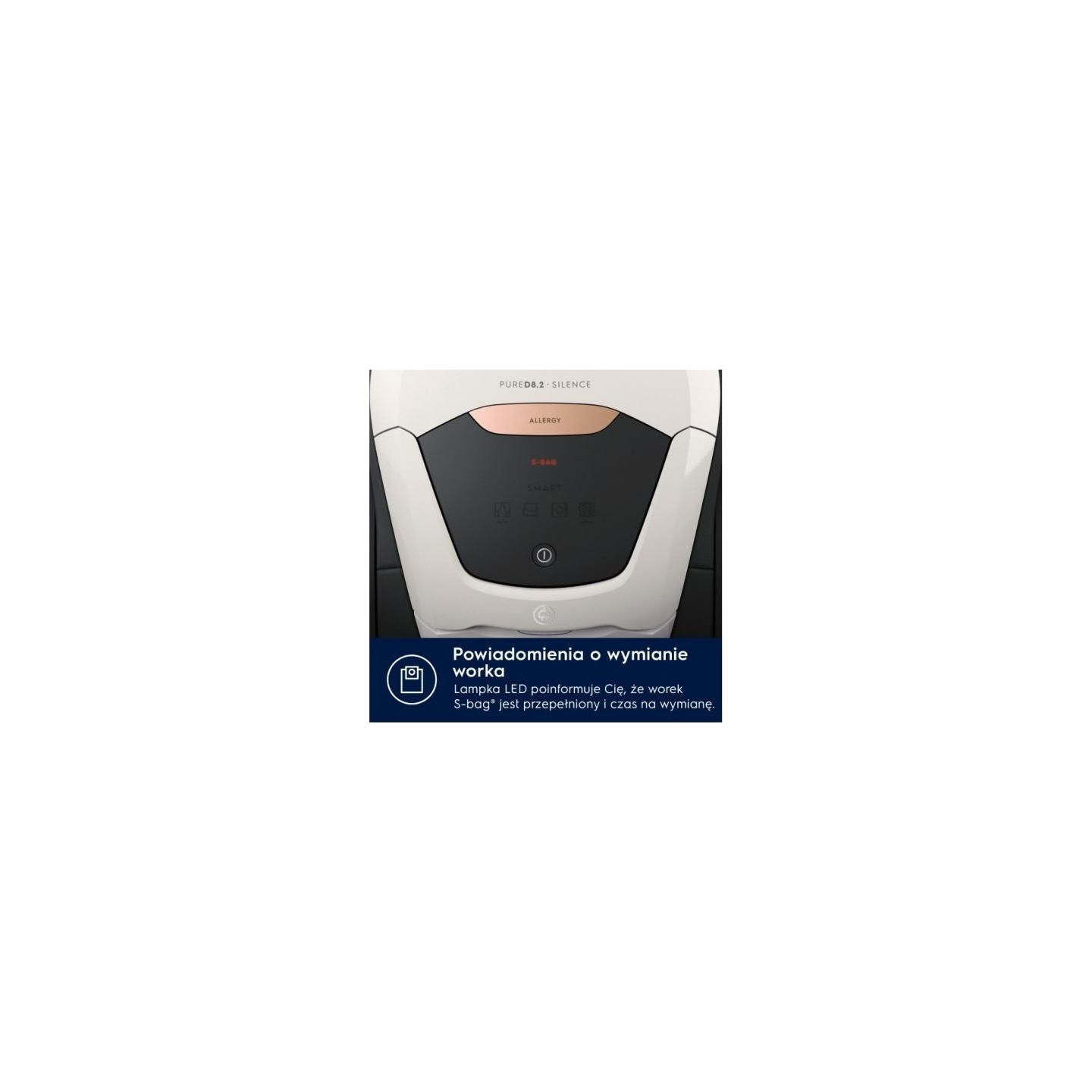 Electrolux Bagged vacuum cleaner Pure D8 PD82-ALRG SILEN