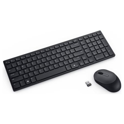 Dell Silent Keyboard and Mouse - KM555 - US International (QWERTY) / 580-BBVV