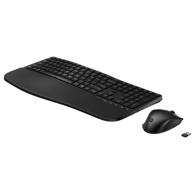 HP 685 Comfort Dual-Mode Keyboard and Mouse Combo, spill resistant - Black - US ENG / 8T6L7UT#ABB