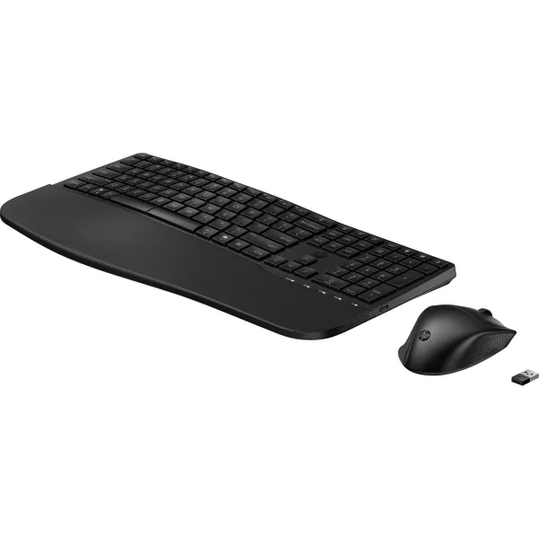 HP 685 Comfort Dual-Mode Keyboard and Mouse Combo, spill resistant - Black - US ENG / 8T6L7UT#ABB