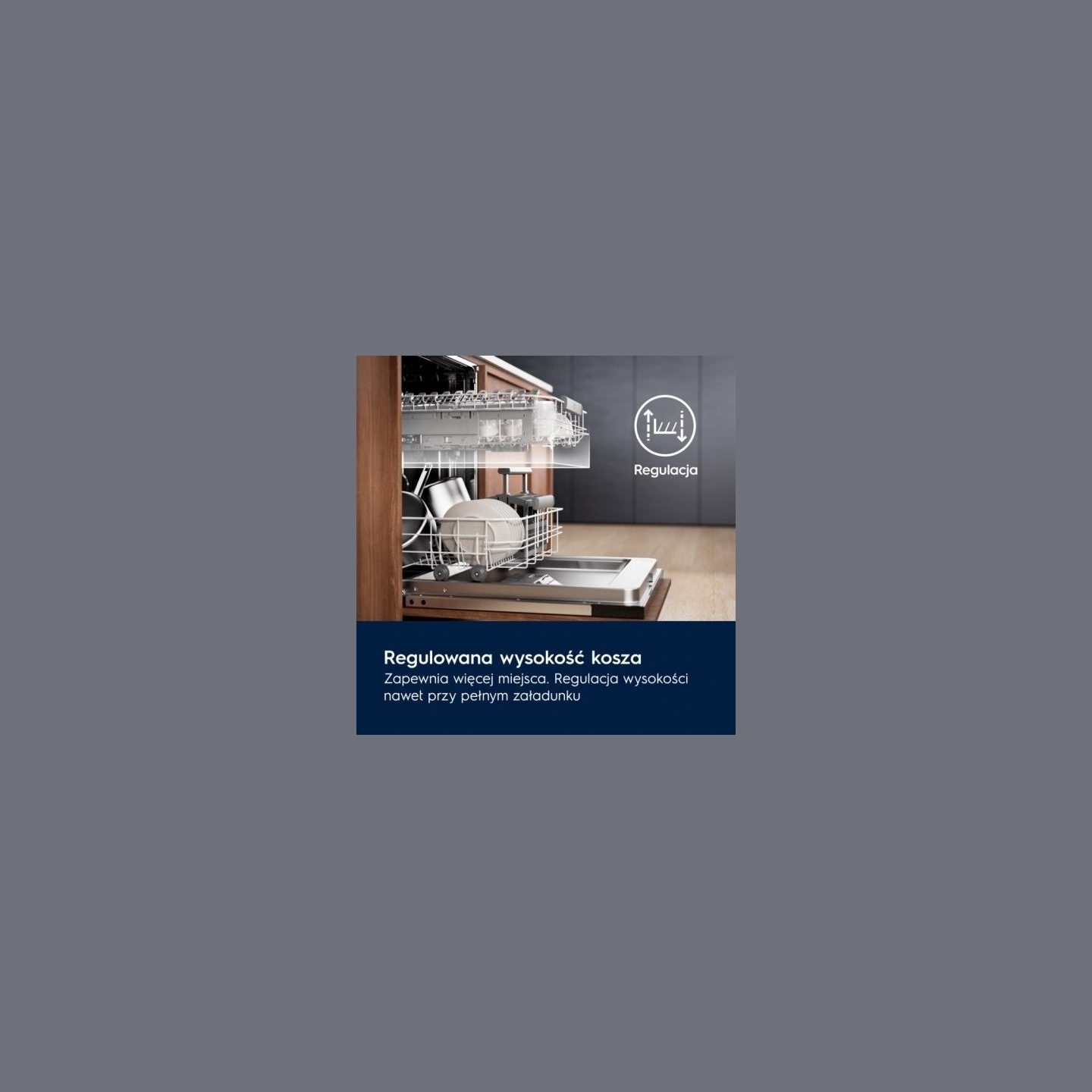 Electrolux Dishwasher EEC767310L SMK 3 basket, ComfortLift