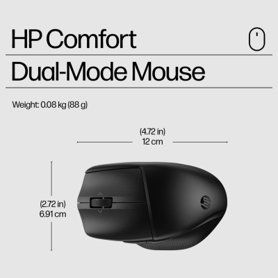 HP 685 Comfort Dual-Mode Keyboard and Mouse Combo, spill resistant - Black - US ENG / 8T6L7UT#ABB