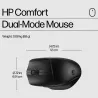 HP 685 Comfort Dual-Mode Keyboard and Mouse Combo, spill resistant - Black - US ENG / 8T6L7UT#ABB