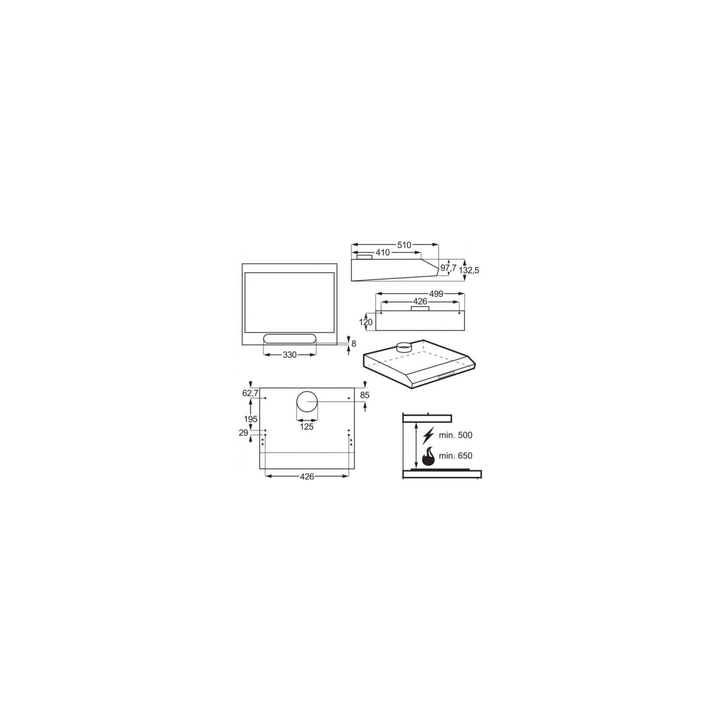 Electrolux LFU215X Hood