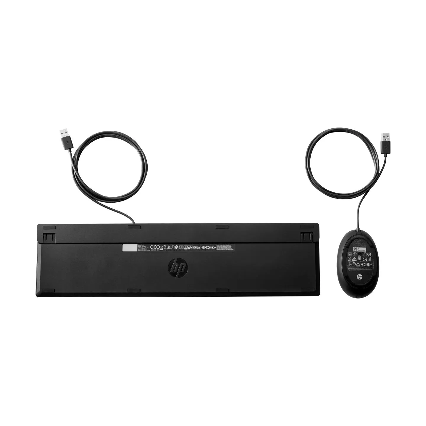 HP 320MK USB Wired Mouse Keyboard Combo, spill resistant – Black - US ENG / 9SR36UT#ABB