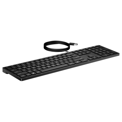 HP 320K USB Wired Keyboard - Black - US ENG / 9SR37UT#ABB