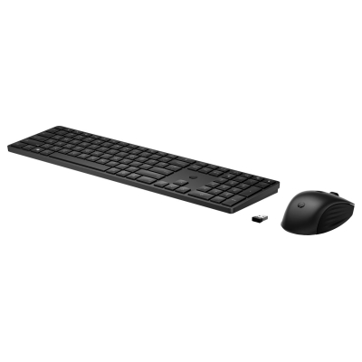 HP 655 Wireless Mouse Keyboard Combo, spill resistant - Black - US ENG / 4R009UT#ABB