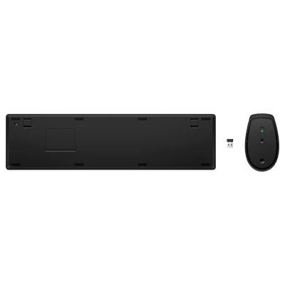 HP 655 Wireless Mouse Keyboard Combo, spill resistant - Black - US ENG / 4R009UT#ABB