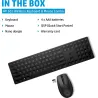 HP 655 Wireless Mouse Keyboard Combo, spill resistant - Black - US ENG / 4R009UT#ABB