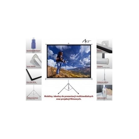 ART Handheld Screen on Tripod TS-100 4:3 100 inches 203x152cm