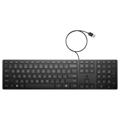 HP 320K USB Wired Keyboard - Black - US/RUS / 9SR37UT#ACB