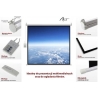ART Electric screen 100 inches FS-100 4:3 203x152 cm with remote control