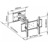 ART LCD holder AR-24 32-100 inches; up to 100kg adjustable