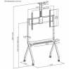 ART mobile stand + TV mount 55-100'' 120kg
