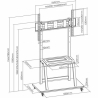 ART Mobil stand + TV mount 37-100'' 150kg