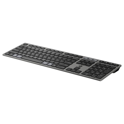 HP 725 Wireless Mouse Keyboard Combo - Multi-Device, Dual-Mode, Programmable, Rechargeable, 4000 dpi, spill resistant - Nightfal