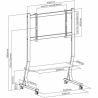 ART Mobile stand + TV mount 45-90 inches 60KG SD-22 Vesa 800x400