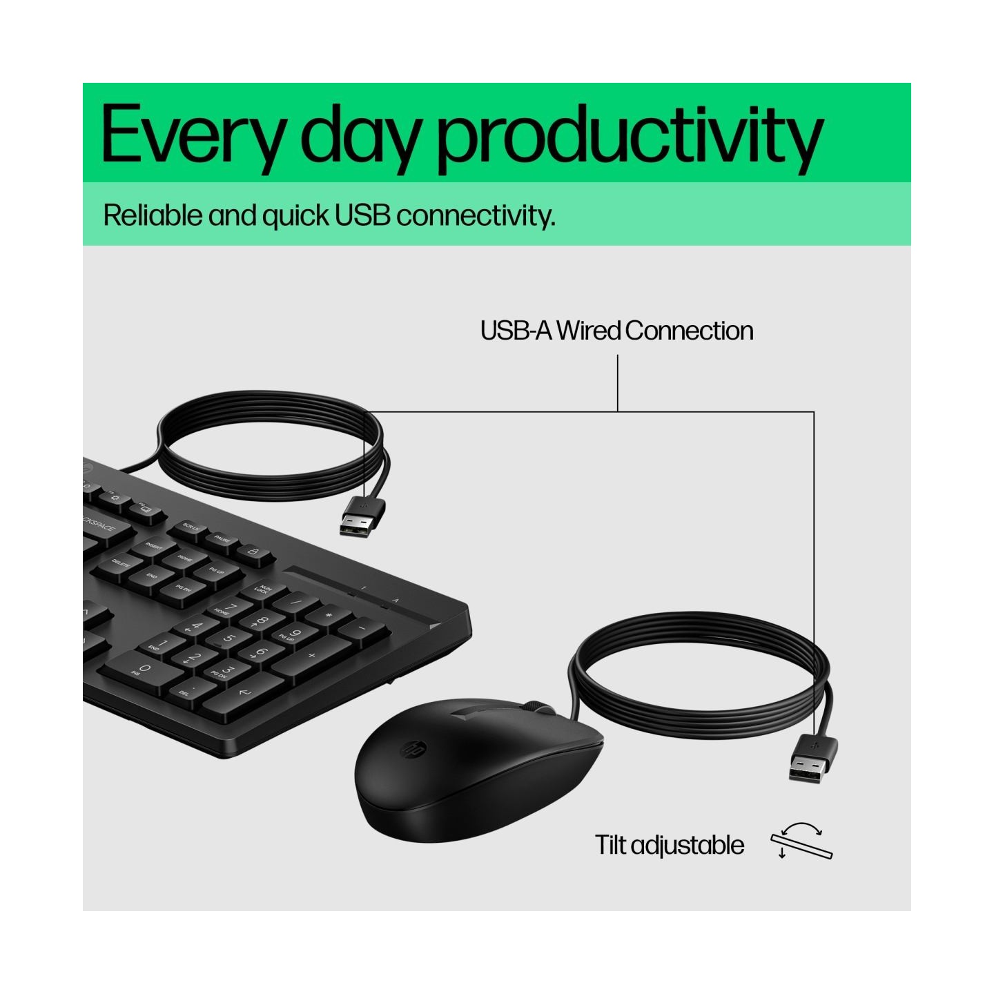 HP 225 Wired Mouse and KB G2 (EN)