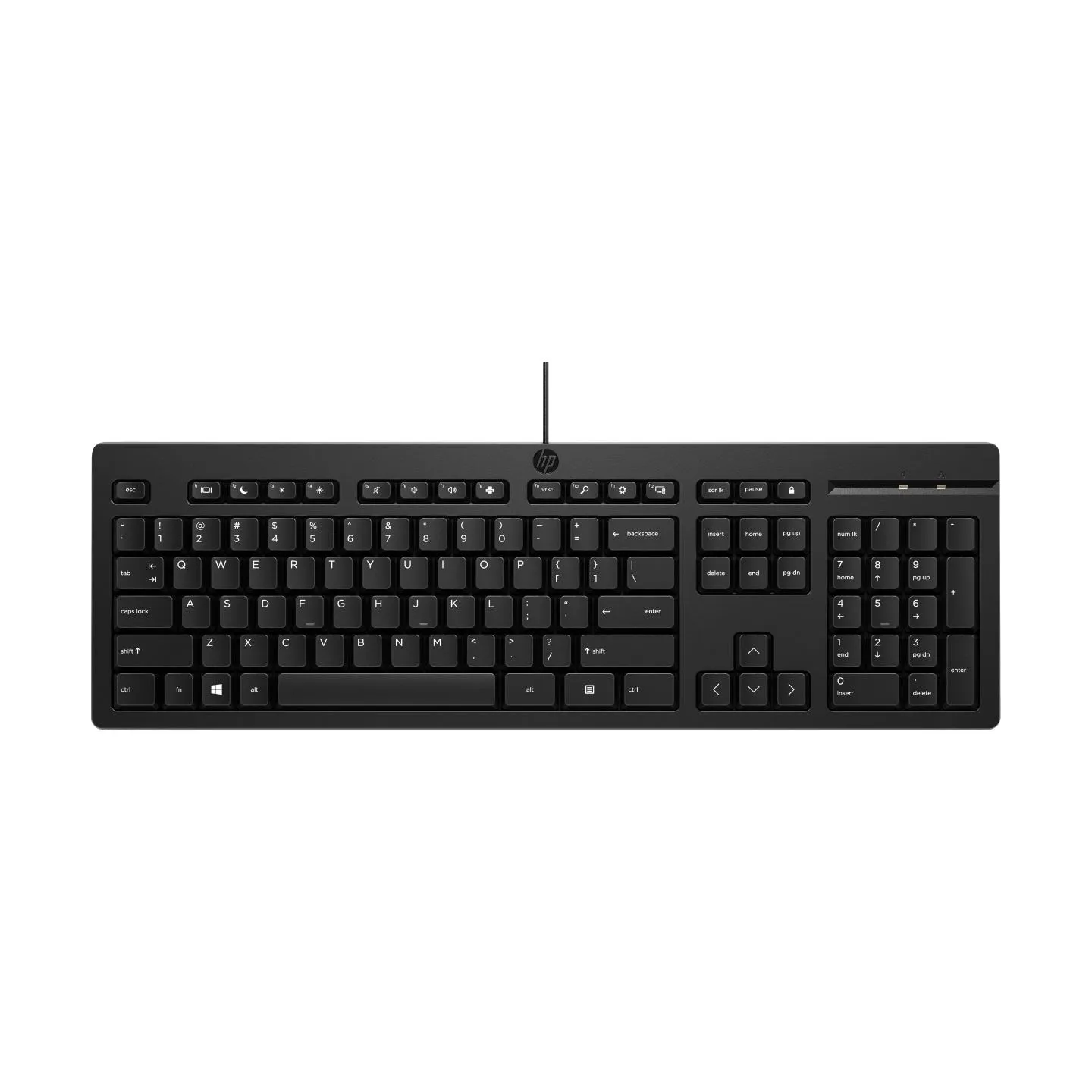 HP 125 G2 USB Wired Keyboard, Sanitizable, Copilot Key - Black - ESTONIAN / AY2Y7AA#ARK