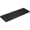 HP 125 G2 USB Wired Keyboard, Sanitizable, Copilot Key - Black - ESTONIAN / AY2Y7AA#ARK