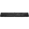 HP 125 G2 USB Wired Keyboard, Sanitizable, Copilot Key - Black - ESTONIAN / AY2Y7AA#ARK