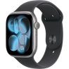 Apple Watch Series 11 GPS+Cellular 42mm Space Grey Aluminium Case with Black Sport Band - S/M