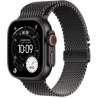 Apple Watch Ultra 3 GPS + Cellular 49mm Black Titanium Case with Black Titanium Milanese Loop - Small