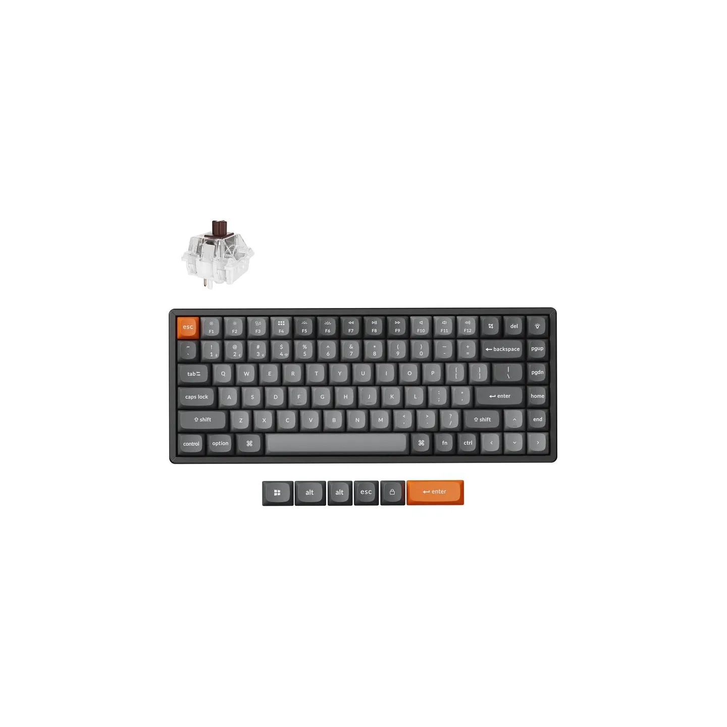 Keychron K2 Max RGB Aluminum - US Layout - Hot-Swappable Gateron Super Brown Wireless Keyboard / K2M-J3