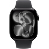 Apple Watch Series 11 GPS + Cellular 42mm Natural Titanium Case with Stone Grey Sport Band - M/L