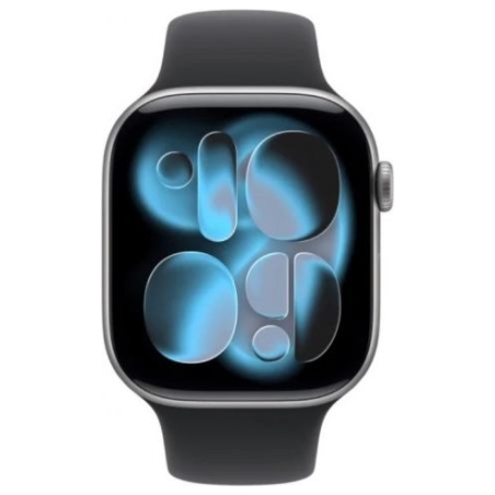 Apple Watch Series 11 GPS+Cellular 42mm Space Grey Aluminium Case with Black Sport Band - M/L