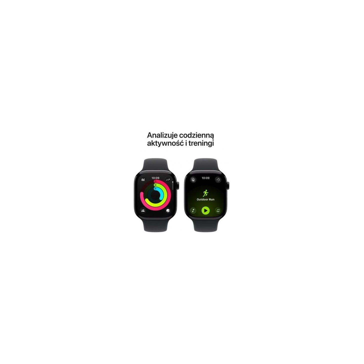 Apple Watch Series 11 GPS+Cellular 42mm Space Grey Aluminium Case with Black Sport Band - M/L