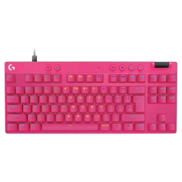 Logitech Keyboard G Pro X Rapid TKL Magenta / 920-013253