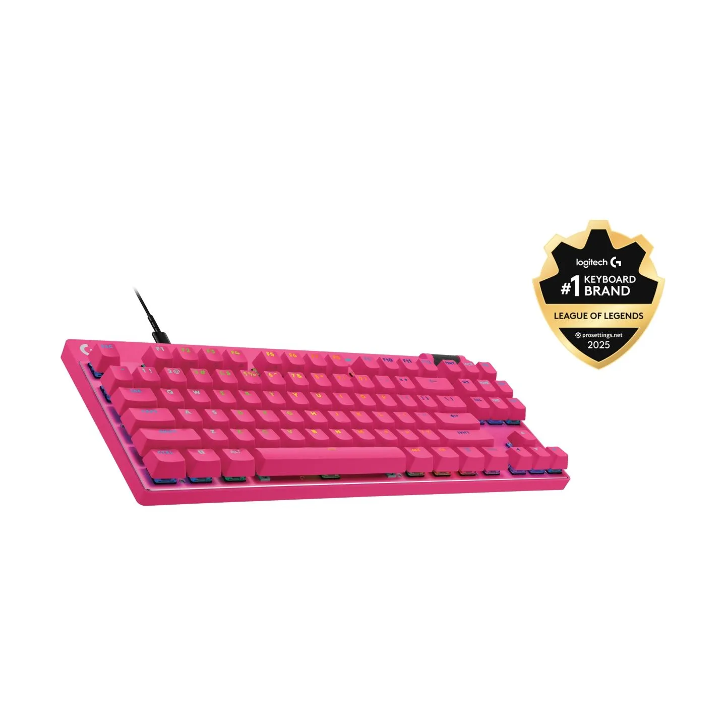 Logitech Keyboard G Pro X Rapid TKL Magenta / 920-013253