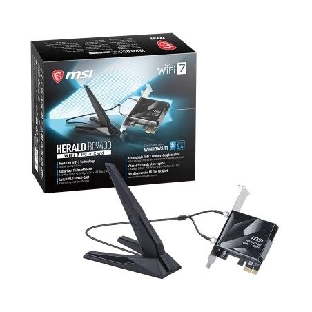 MSI Network card Herald BE9400 WiFi 7 PCIe