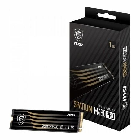 MSI SSD drive SPATIUM M480 PRO 1TB M.2 PCIe4 7400/6000MB/s