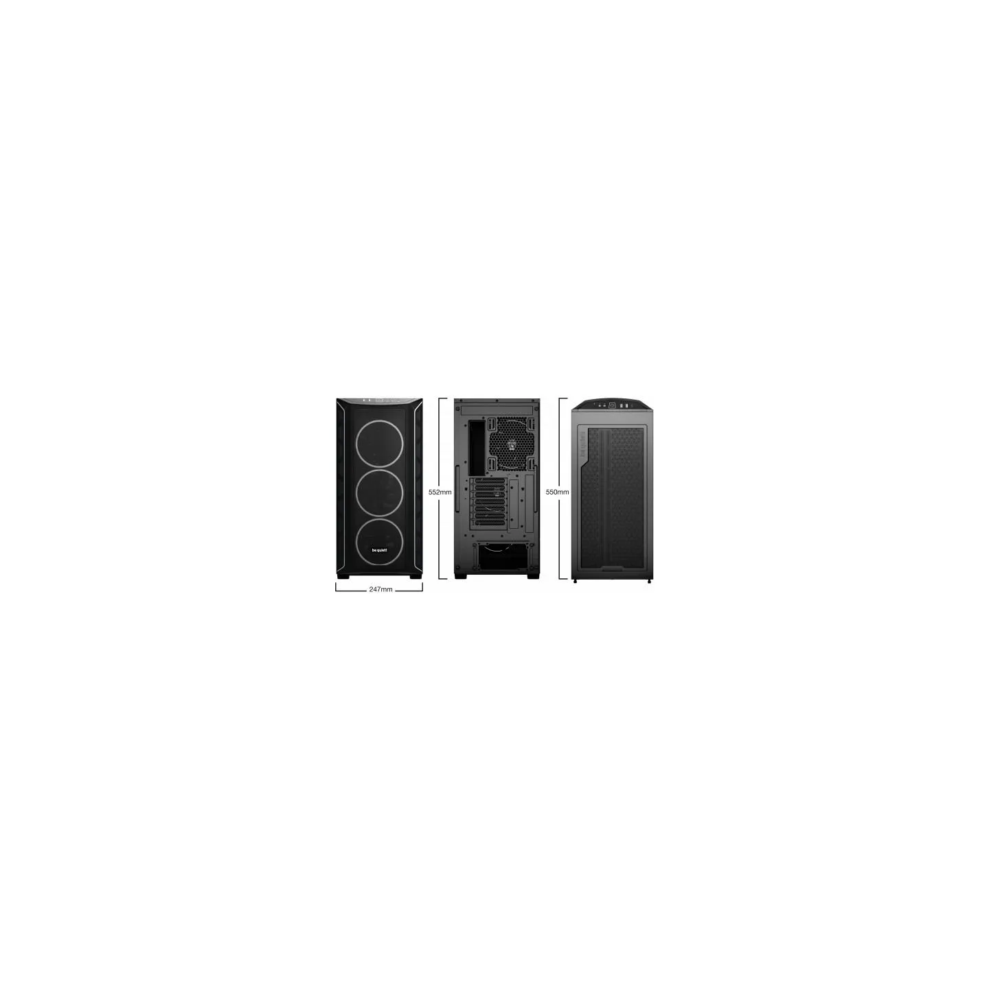 Be Quiet Shadow Base 800 FX Black BGW63