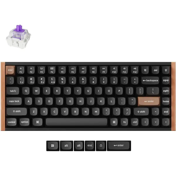 Keychron K2 HE SE - US Layout - Gateron Magnetic Nebula - Carbon Black Wireless Keyboard / K2H-F1